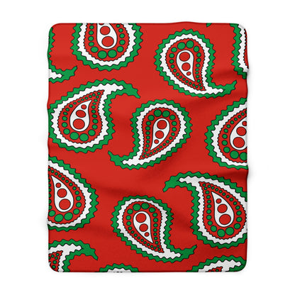 Pais Vasco Retro Paisley Blanket Throw