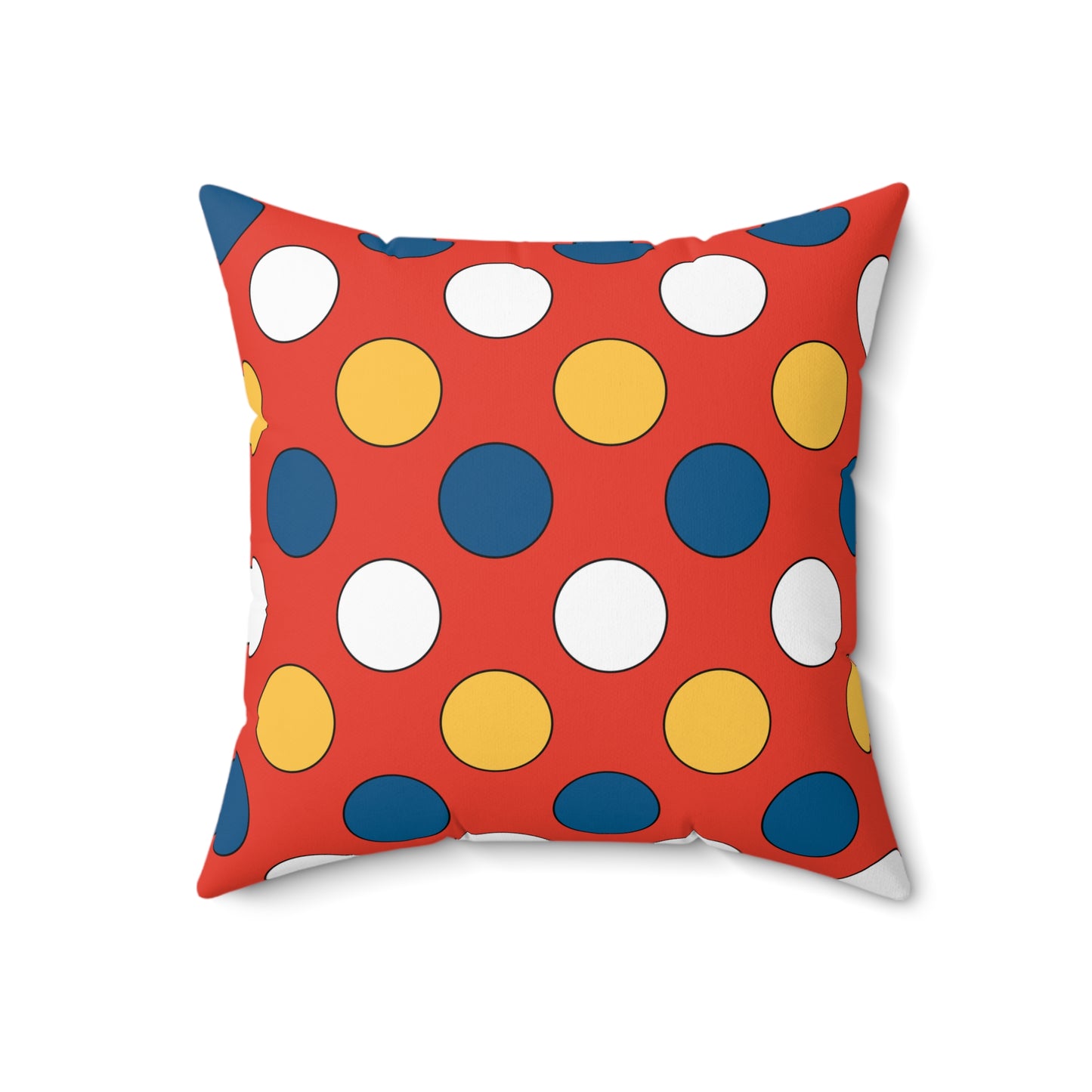 Kiribati Retro Polka Dots Cushion Pillow
