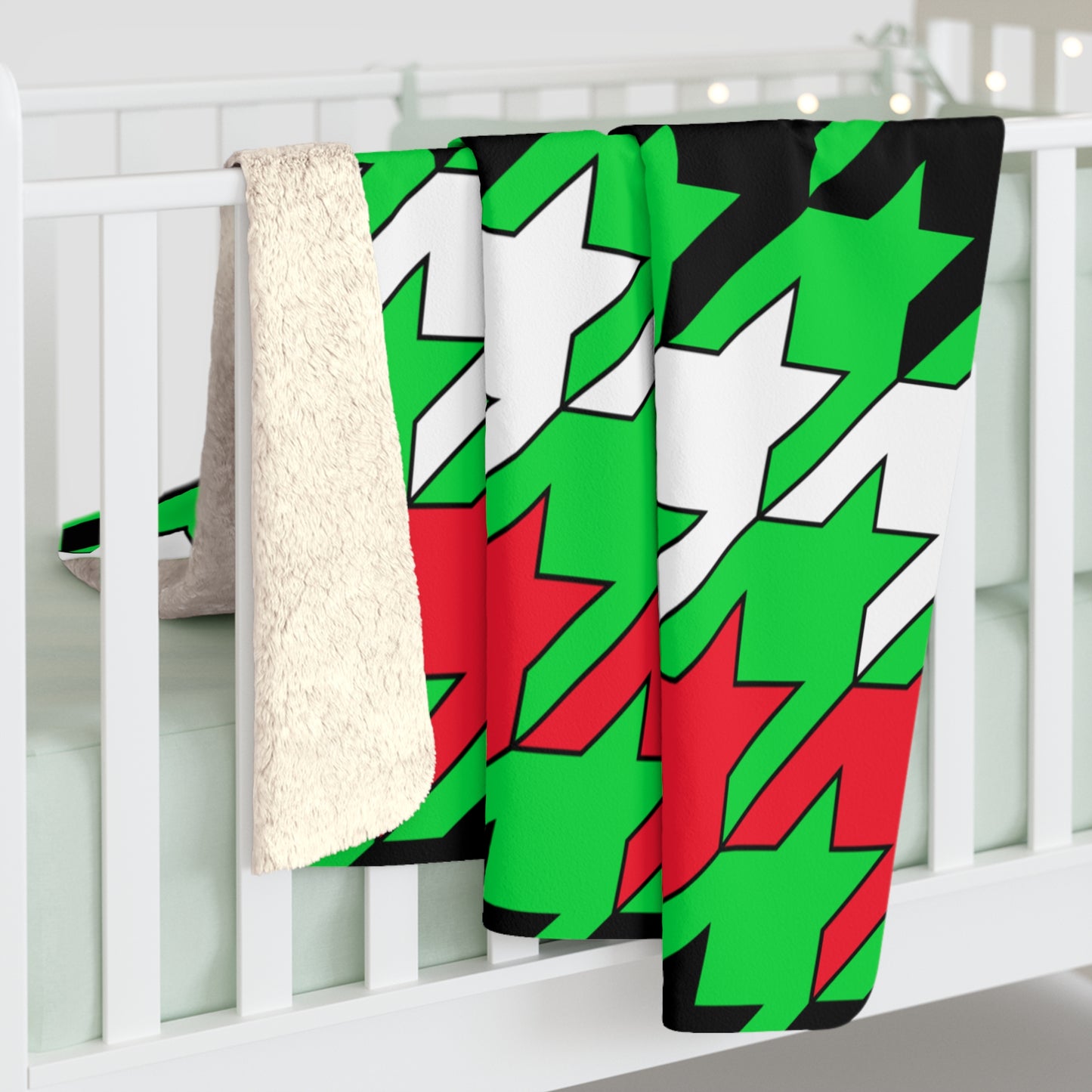 Kuwait Retro Houndstooth Blanket Throw