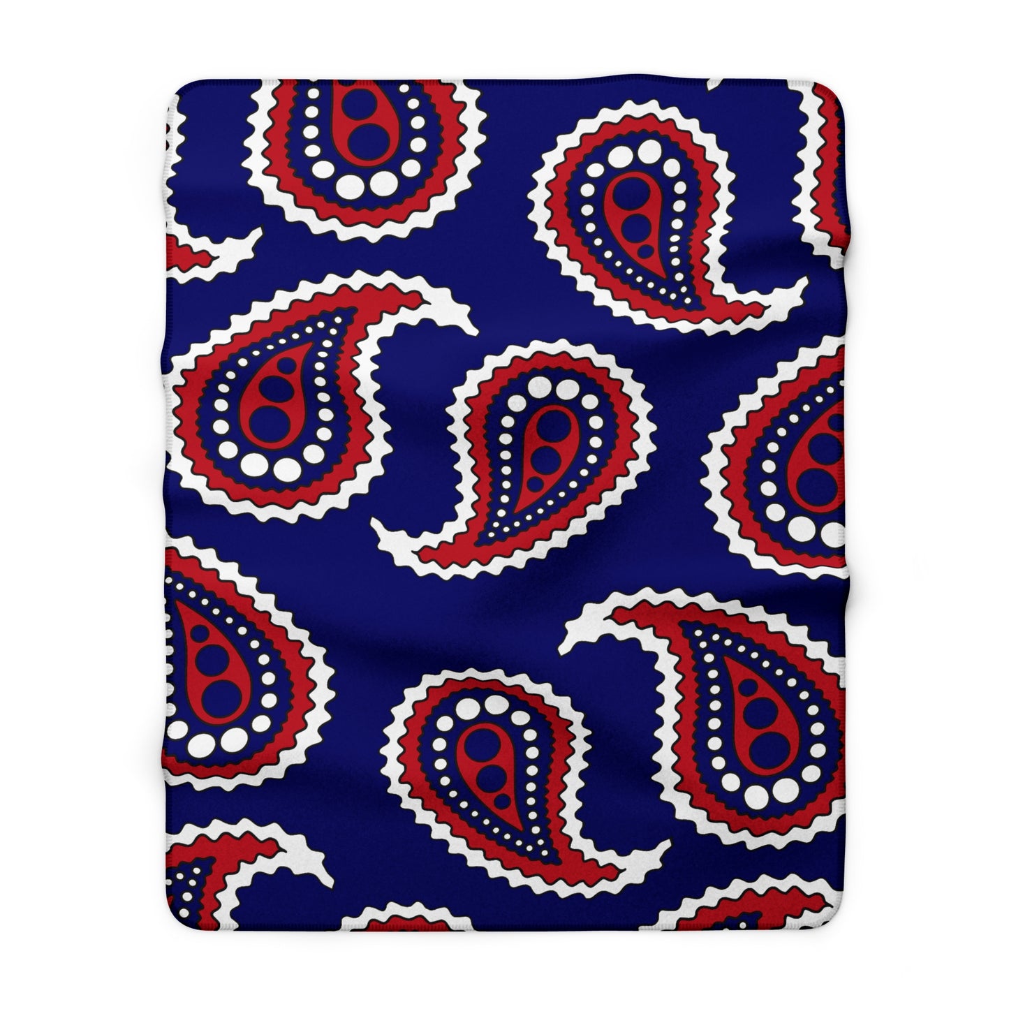 American Samoa Retro Paisley Blanket Throw