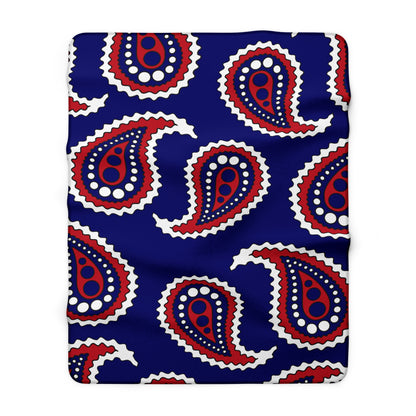 American Samoa Retro Paisley Blanket Throw
