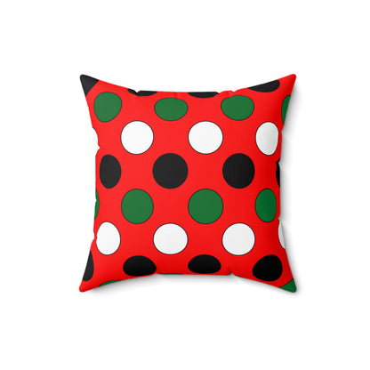 United Arab Emirates Retro Polka Dots Cushion Pillow