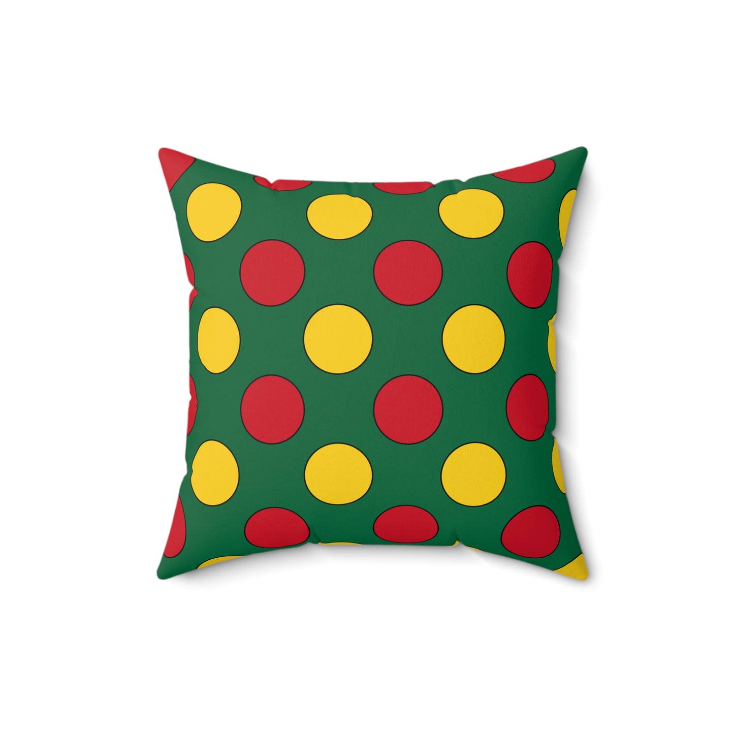 Ghana Retro Polka Dots Cushion Pillow