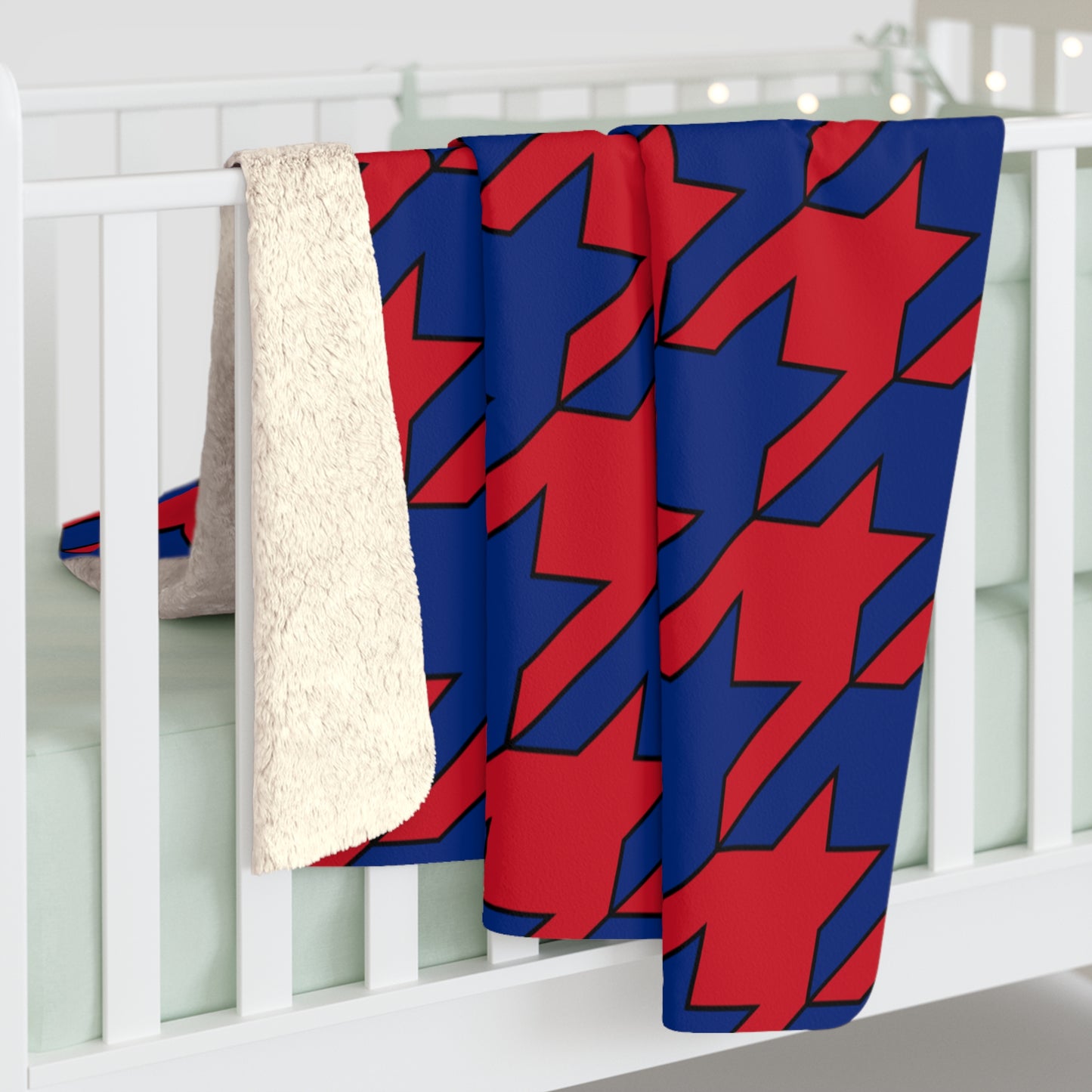 Liechtenstein Retro Houndstooth Blanket Throw