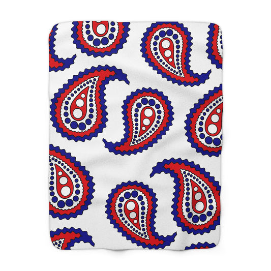 Mayotte Retro Paisley Blanket Throw