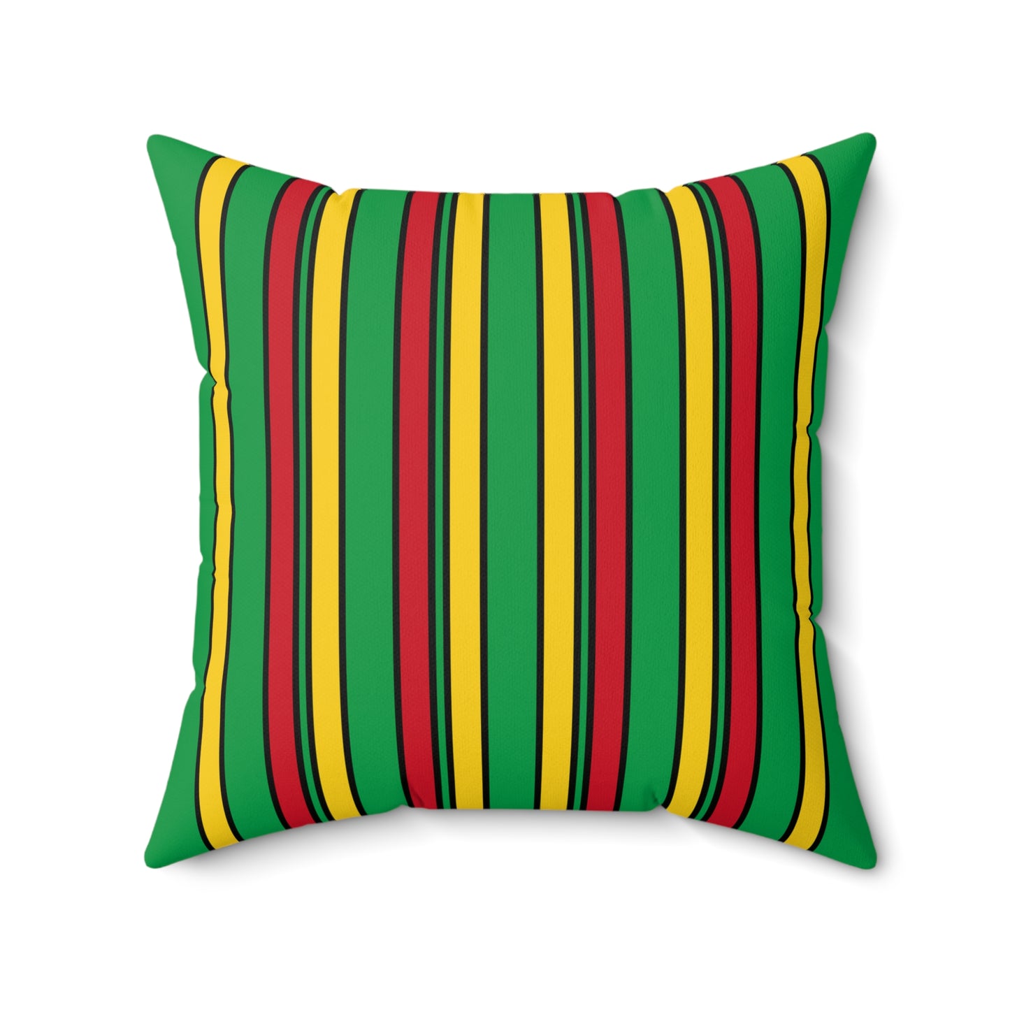 Guinea Bissau Retro Stripes Cushion Pillow