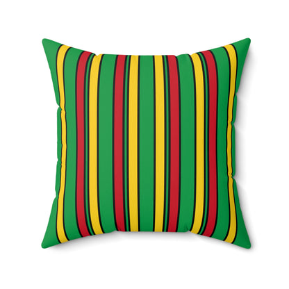 Guinea Bissau Retro Stripes Cushion Pillow
