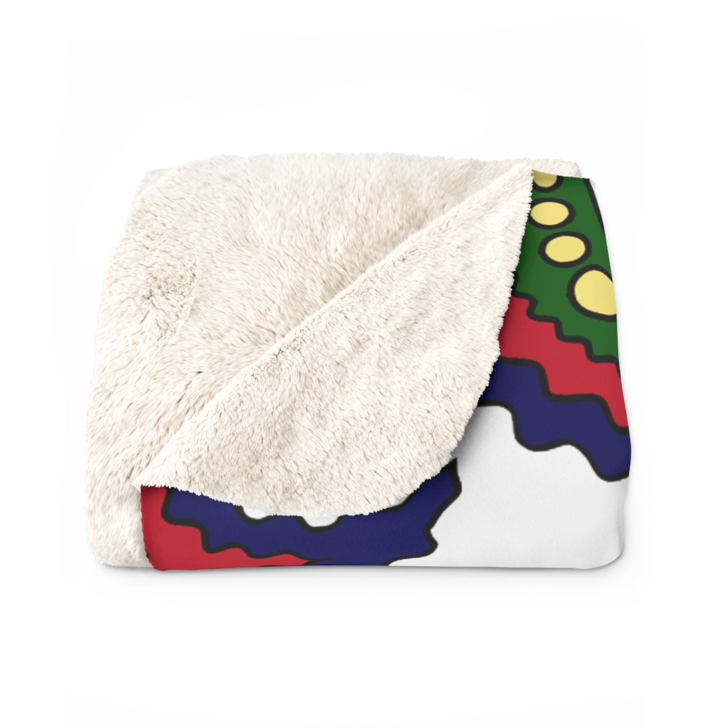 British Indian Ocean Territory Retro Paisley Blanket Throw