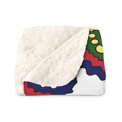 British Indian Ocean Territory Retro Paisley Blanket Throw