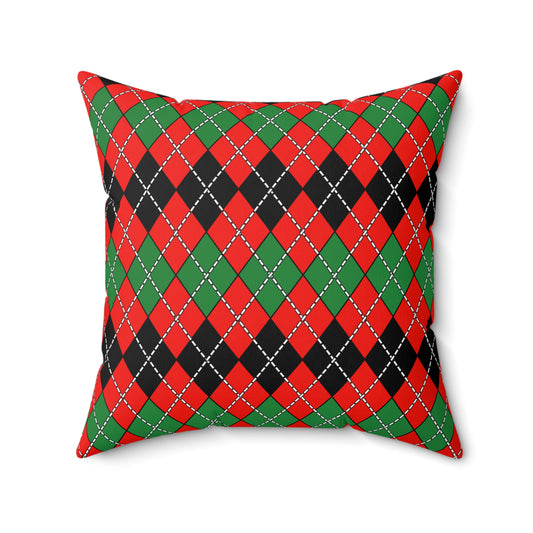 Malawi Retro Argyle Cushion Pillow