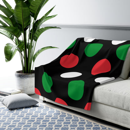 Palestine Retro Polka Dots Blanket Throw