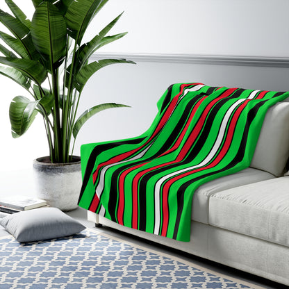 Kuwait Retro Stripes Blanket Throw