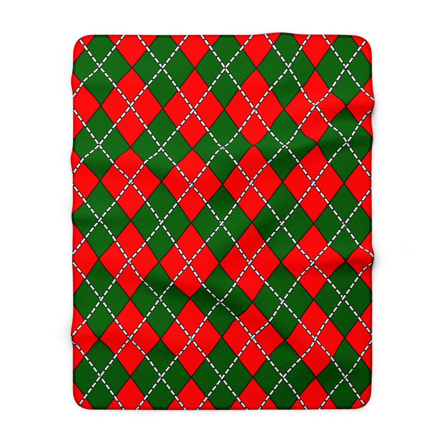 Portugal Retro Argyle Blanket Throw