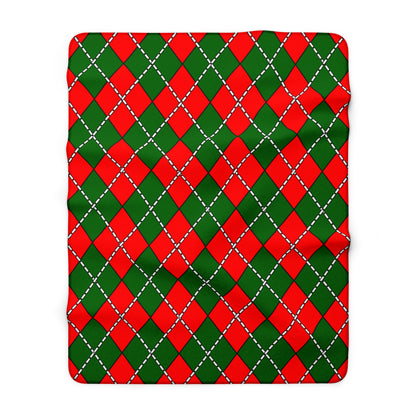 Portugal Retro Argyle Blanket Throw