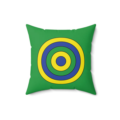 Brazil Retro Target Cushion Pillow