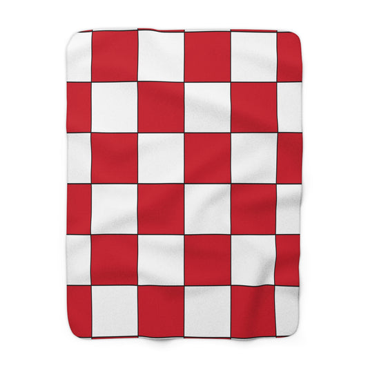 Bahrain Retro Check Blanket Throw