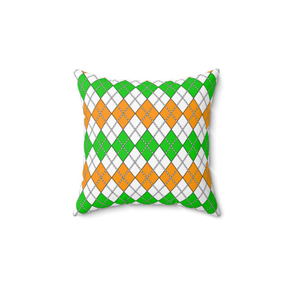 Cote Divoire Retro Argyle Cushion Pillow