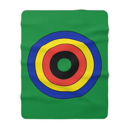 New Caledonia Retro Target Blanket Throw