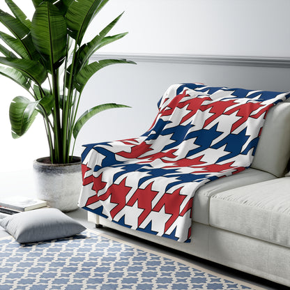 Serbia Retro Houndstooth Blanket Throw