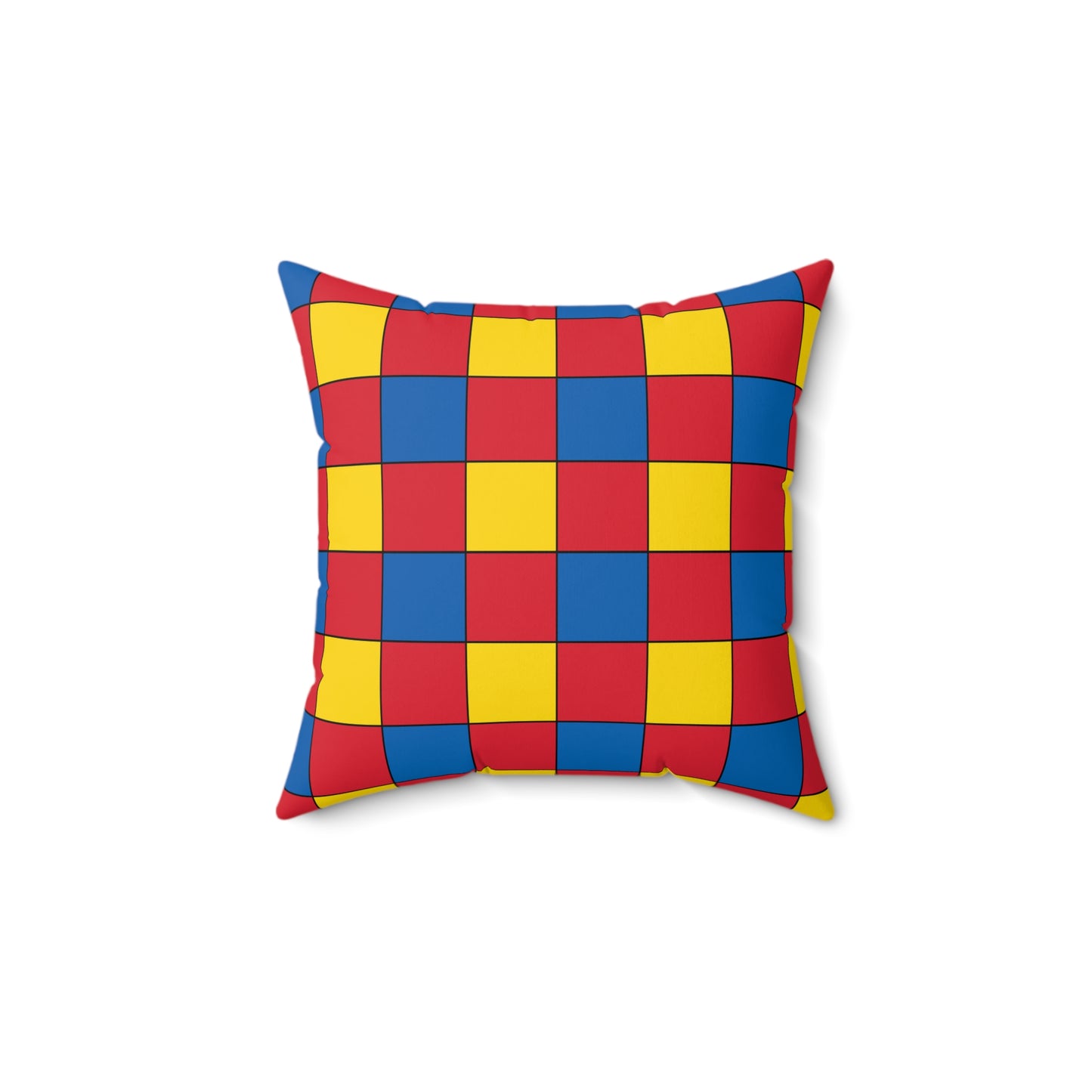 Mongolia Retro Check Cushion Pillow