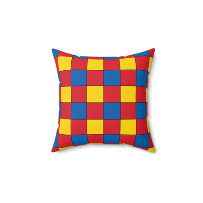 Mongolia Retro Check Cushion Pillow