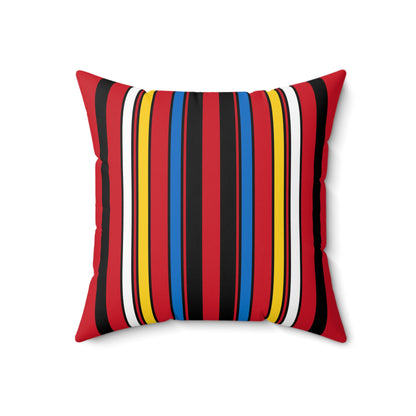 Antigua And Barbuda Retro Stripes Cushion Pillow