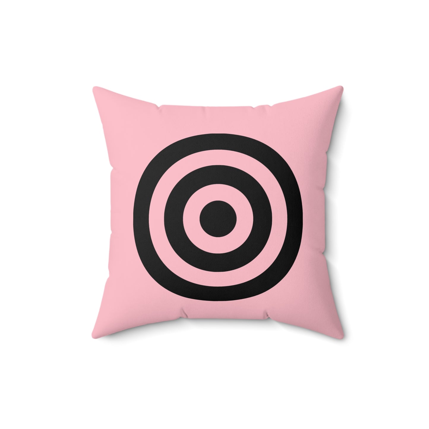 Pink, Black Retro Target Cushion Pillow