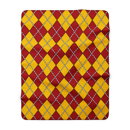Spain Retro Argyle Blanket Throw