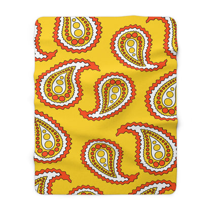 Bhutan Retro Paisley Blanket Throw
