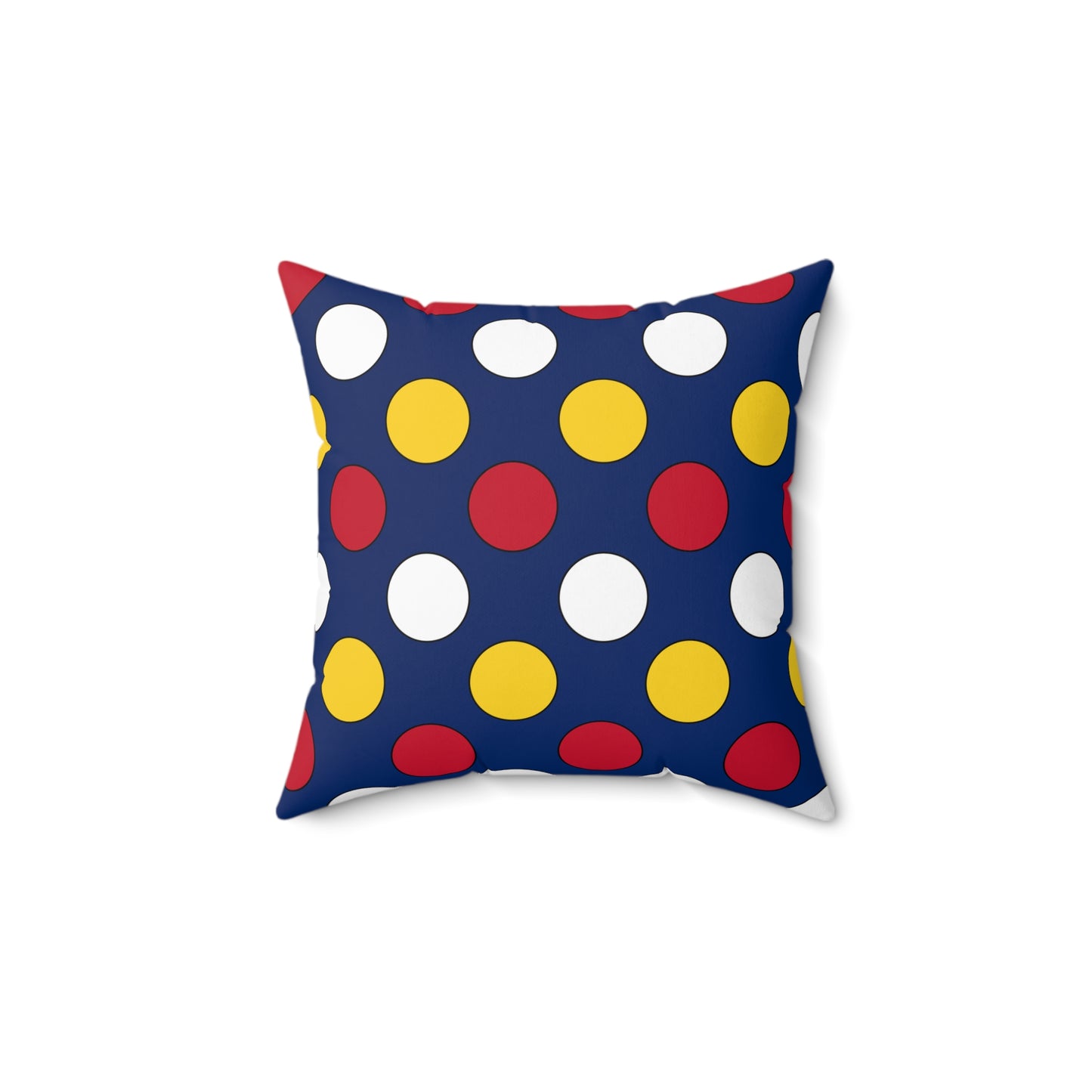 Turks And Caicos Islands Retro Polka Dots Cushion Pillow