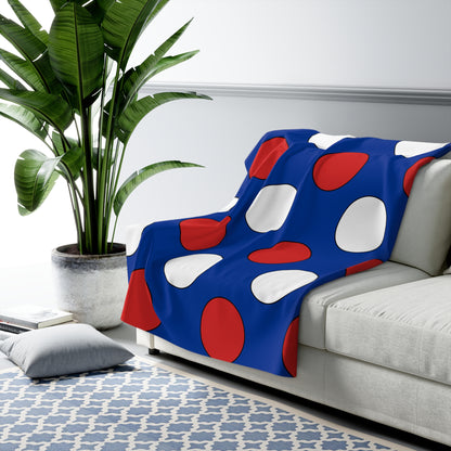 Iceland Retro Polka Dots Blanket Throw