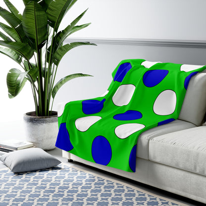 Sierra Leone Retro Polka Dots Blanket Throw