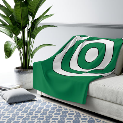 Nigeria Retro Target Blanket Throw