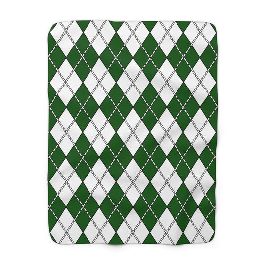 Pakistan Retro Argyle Blanket Throw