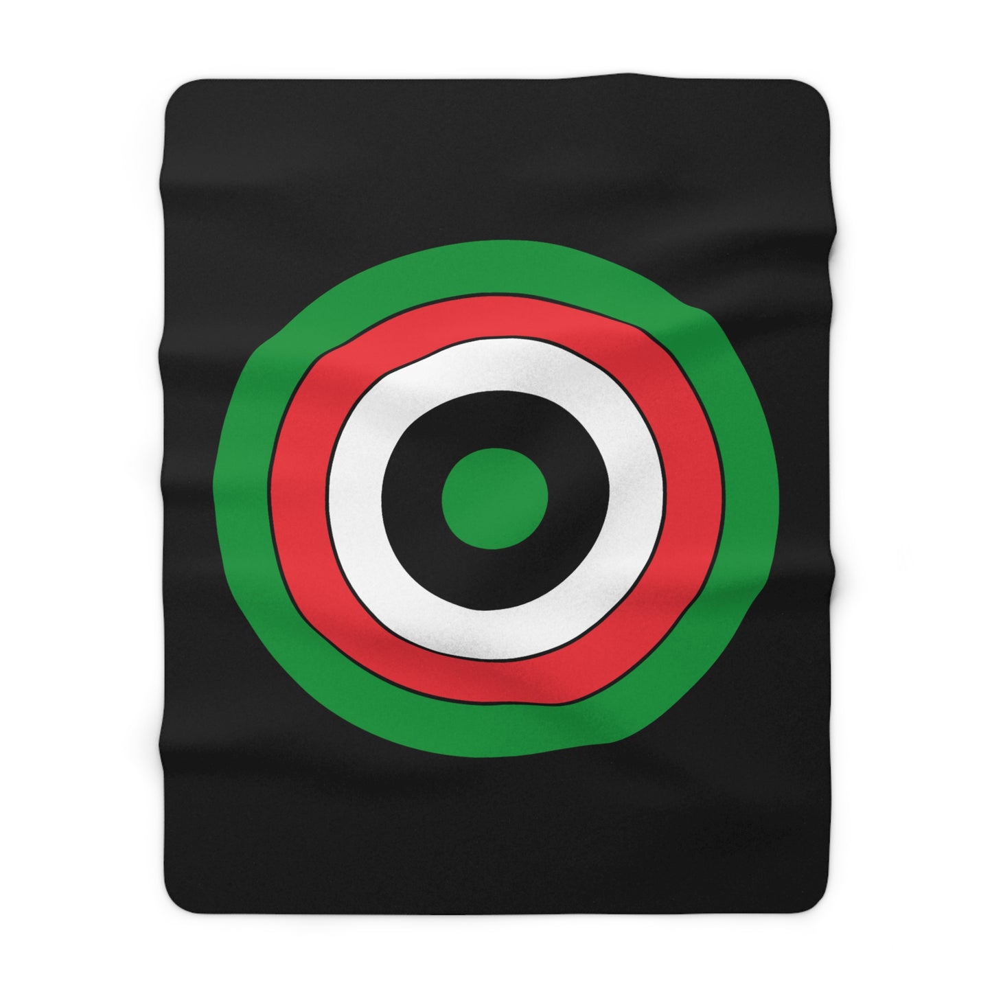 Palestine Retro Target Blanket Throw