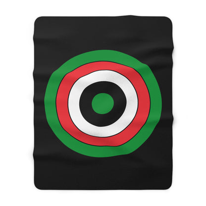 Palestine Retro Target Blanket Throw