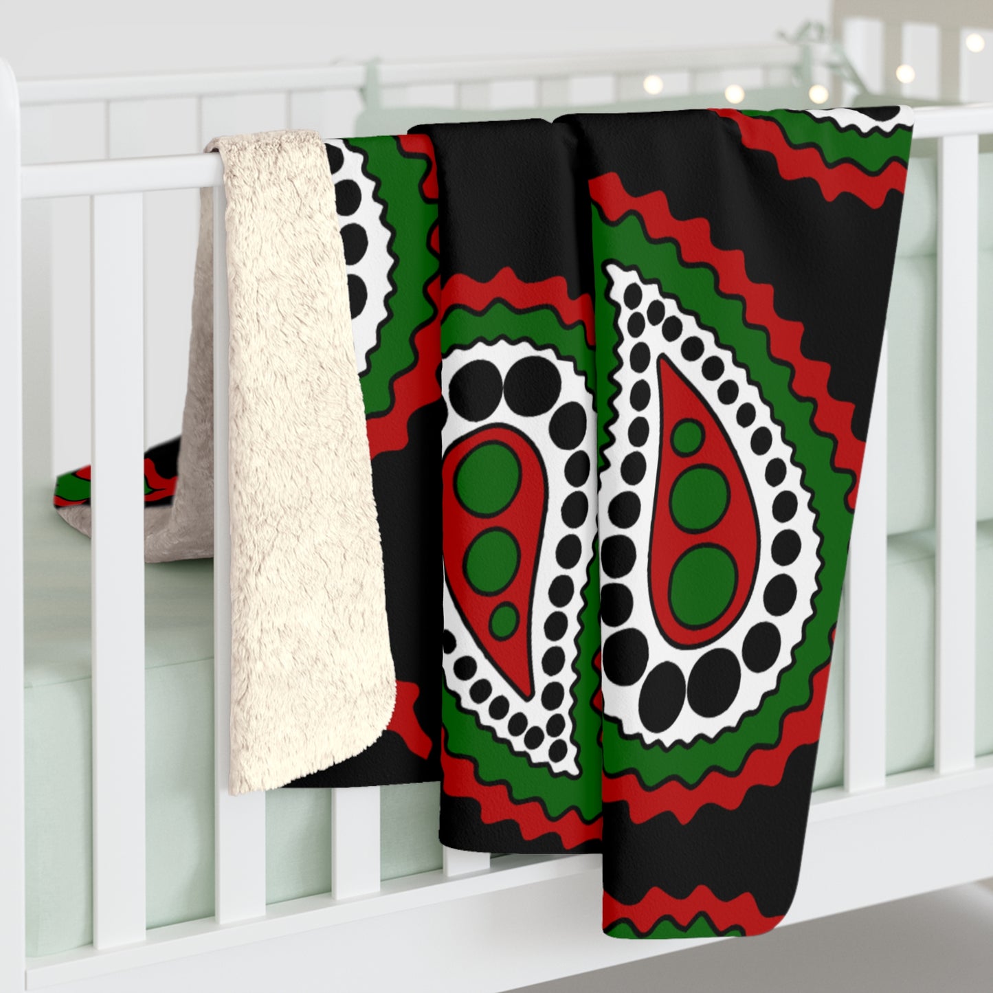 Kenya Retro Paisley Blanket Throw