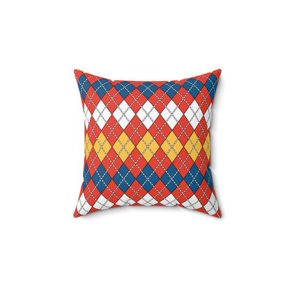 Kiribati Retro Argyle Cushion Pillow