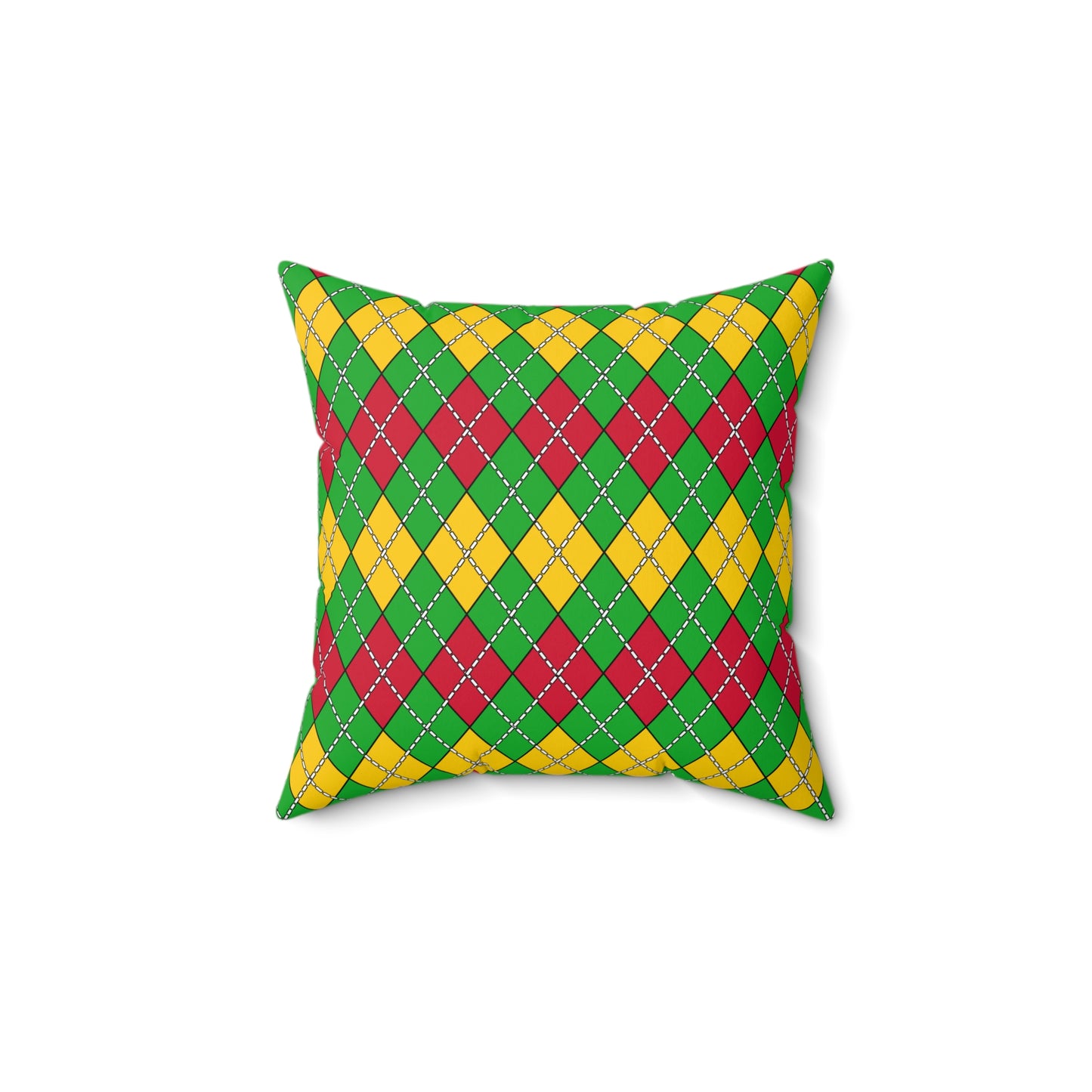 Sao Tome And Principe Retro Argyle Cushion Pillow