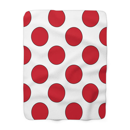 Jersey Retro Polka Dots Blanket Throw
