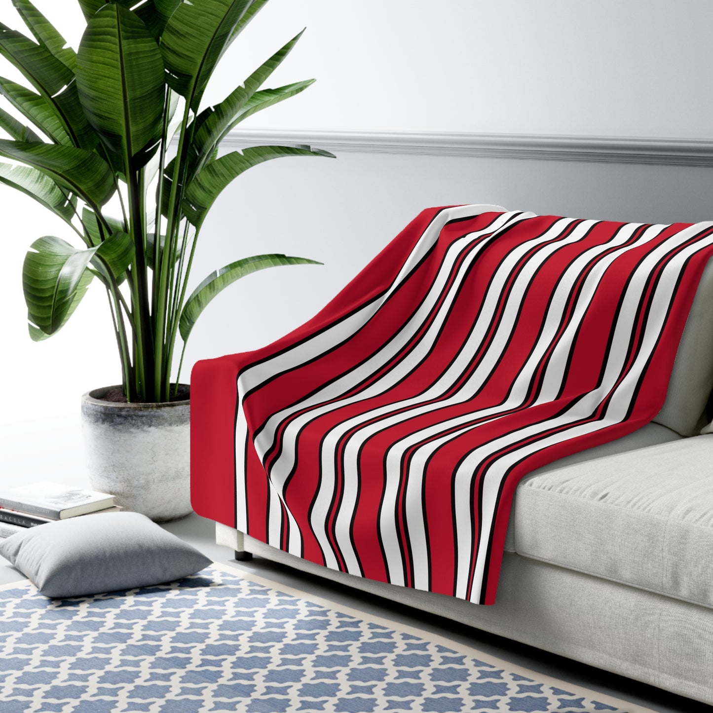 Denmark Retro Stripes Blanket Throw