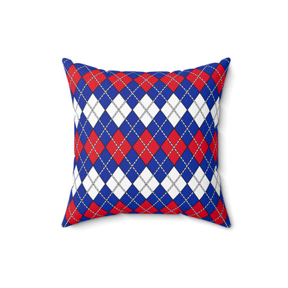 Cambodia Retro Argyle Cushion Pillow