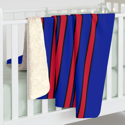 Haiti Retro Stripes Blanket Throw