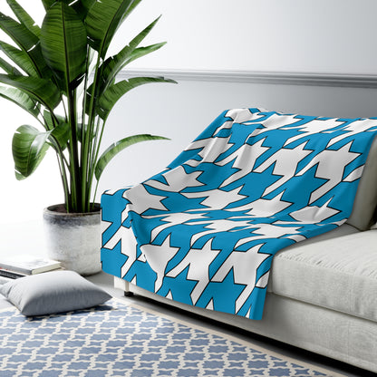 Galicia Retro Houndstooth Blanket Throw