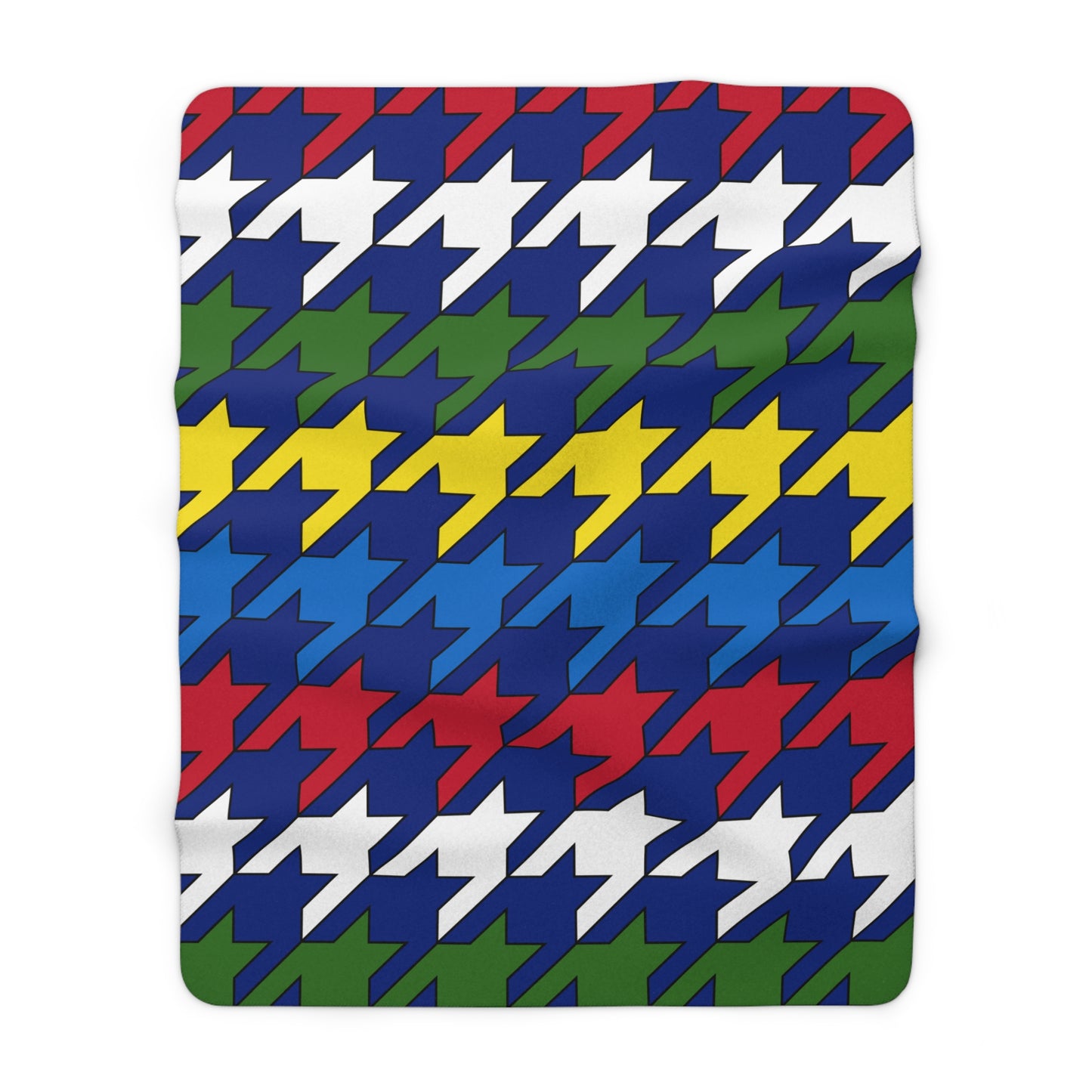 Pitcairn Retro Houndstooth Blanket Throw