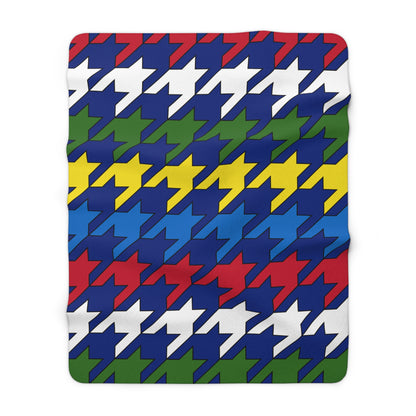 Pitcairn Retro Houndstooth Blanket Throw