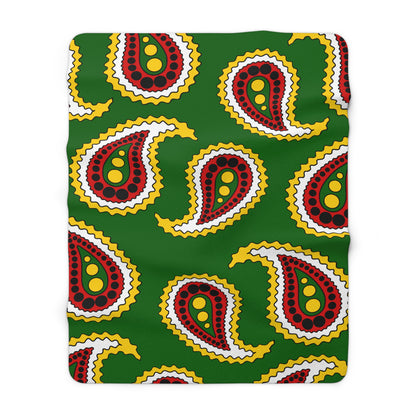 Zimbabwe Retro Paisley Blanket Throw