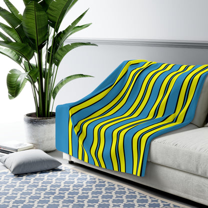 Aruba Retro Stripes Blanket Throw