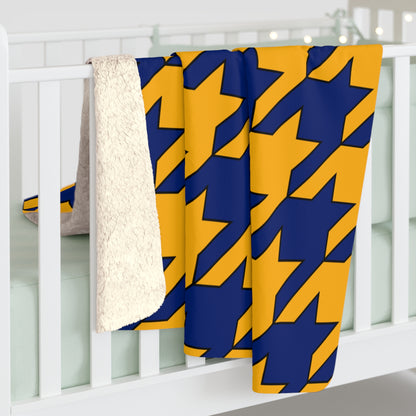 Nauru Retro Houndstooth Blanket Throw