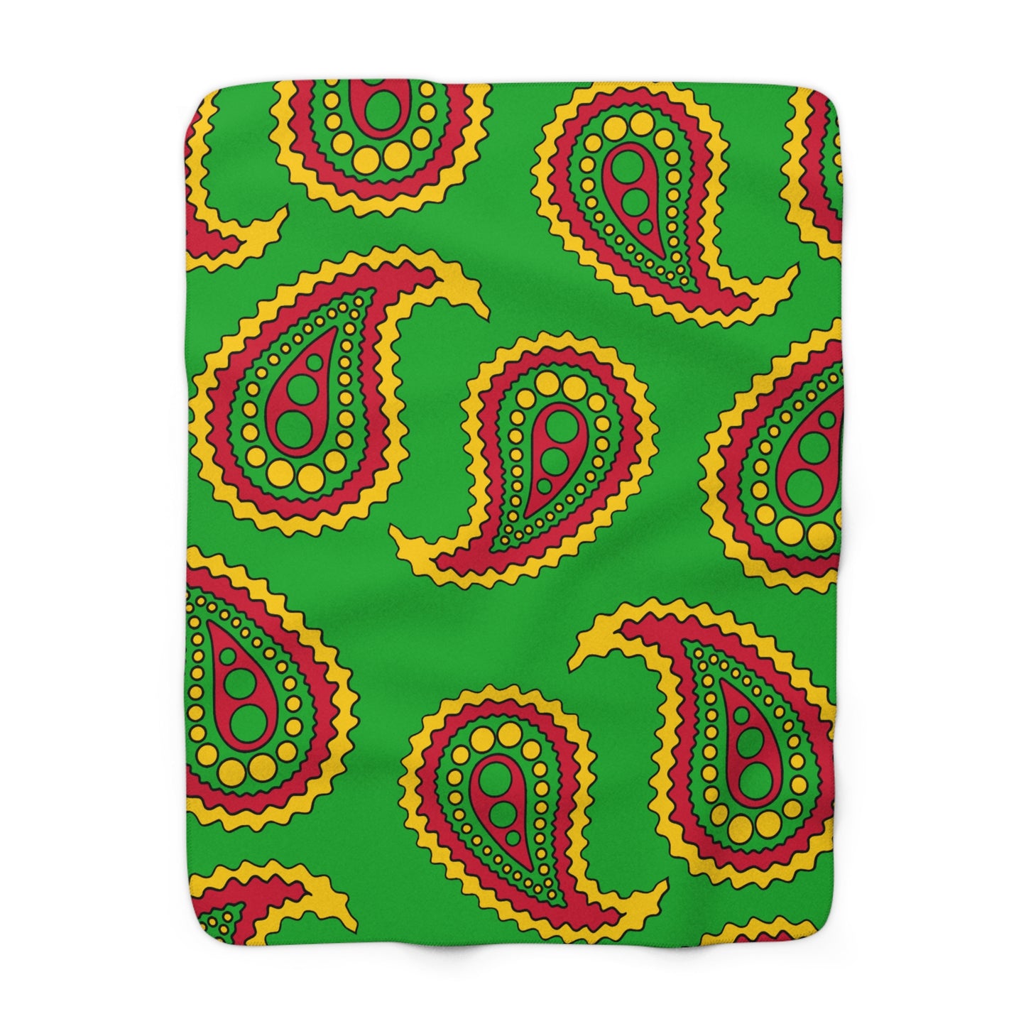 Sao Tome And Principe Retro Paisley Blanket Throw